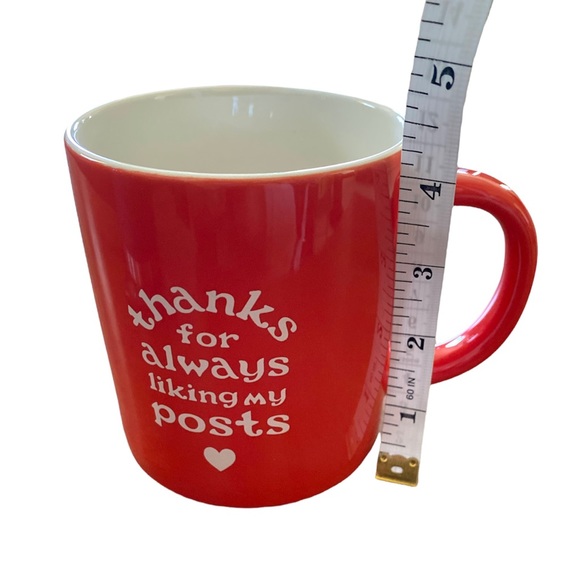 Parker Lane Thanks For Always Liking My Posts  Coffee Mug NEW WITH STICKER - Picture 3 of 6